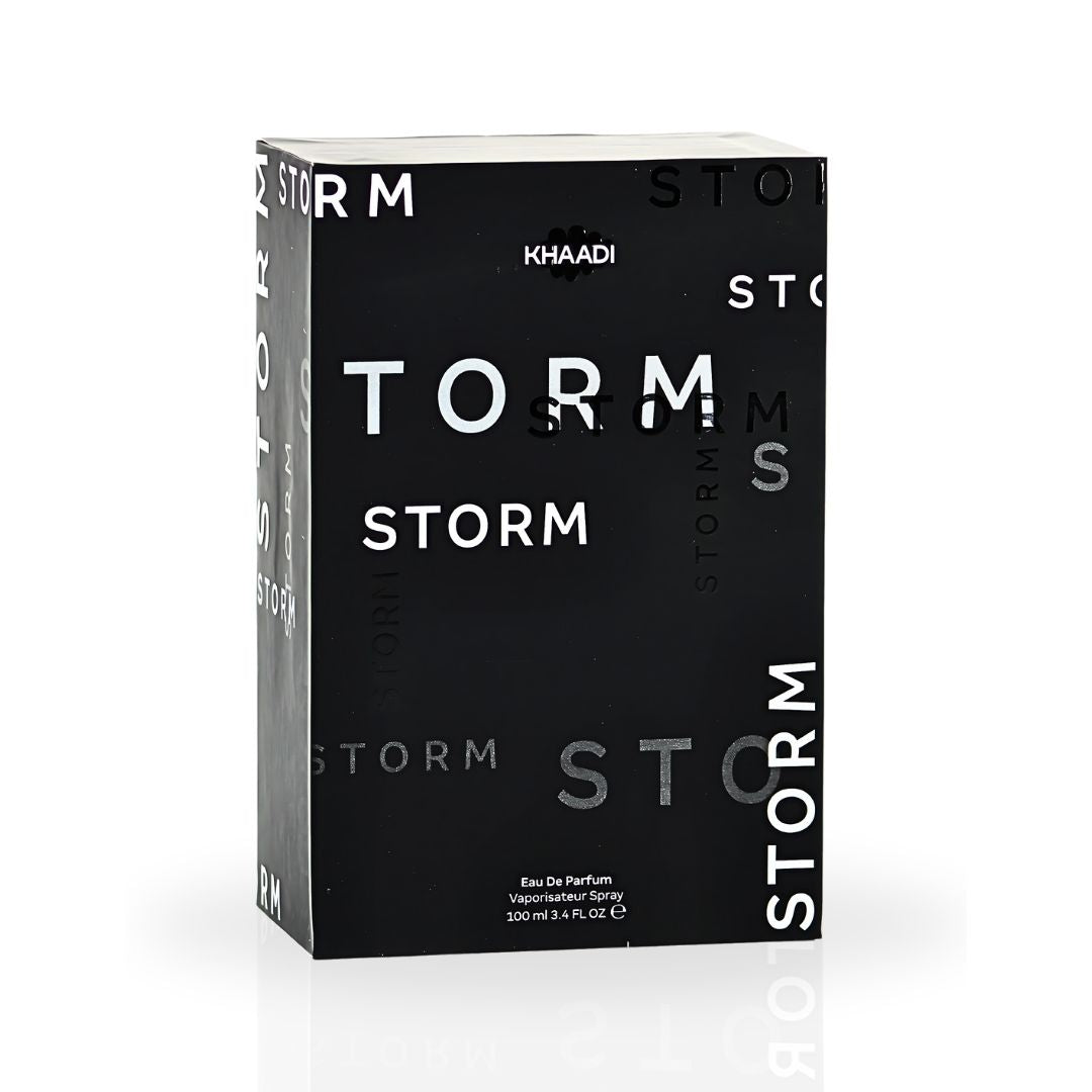 Storm EDP Spray 100ML (3.4 OZ) by Khaadi | Long Lasting, Modern, Fresh, Aquatic Perfumes. - Intense Oud