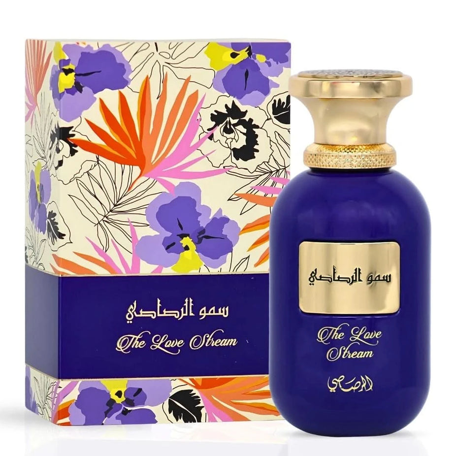 Rasasi Somow Al Rasasi fragrance bundle with two 100ml Eau de Parfum sprays, Latona and Once Upon an Evening, in elegant bottles.