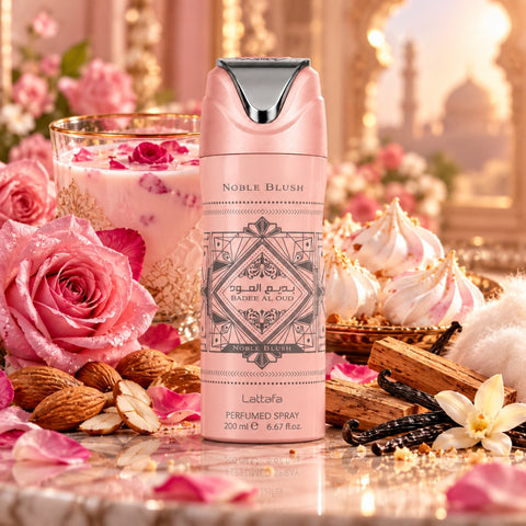 Bad'ee Al Oud Noble Blush Deodorant Spray 200ml (6.8 oz) by Lattafa