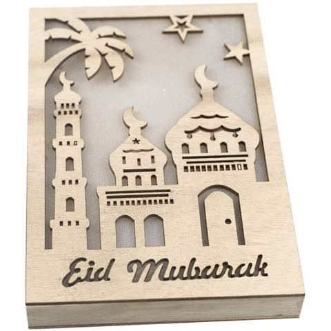 Ramadan Eid Mubarak Islamic Light Up Frame - Eid Mubarak Mosque - Intense oud
