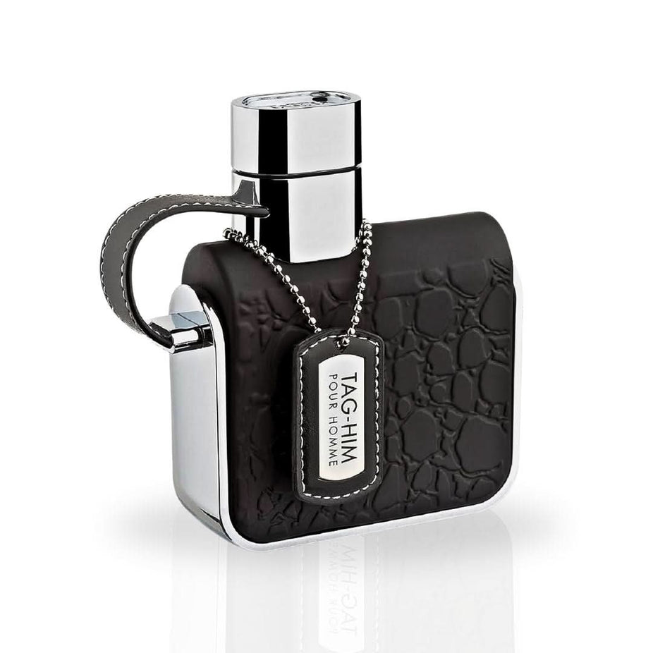 Armaf Tag Him EDP spray 100ML, a sleek bottle of Eau De Toilette with fresh, masculine fragrance, ready for confident wear.