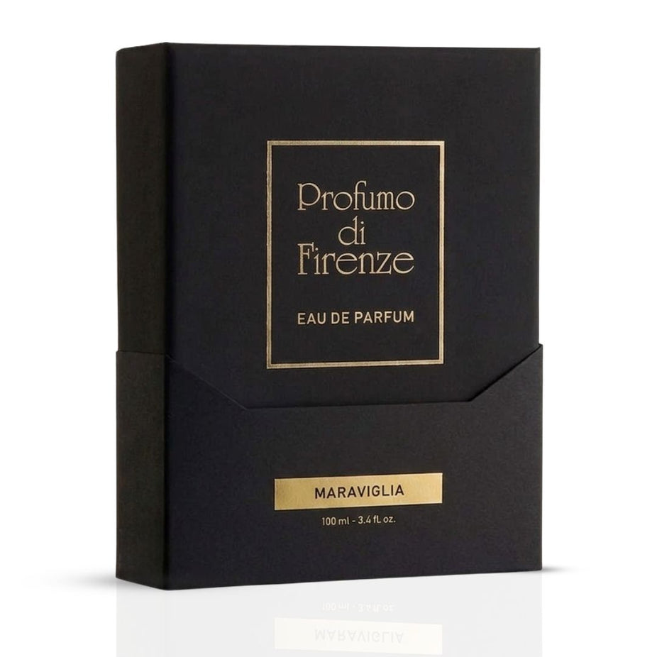 Profumo di Firenze Maraviglia Eau de Parfum spray 100ml bottle with elegant packaging and floral design.