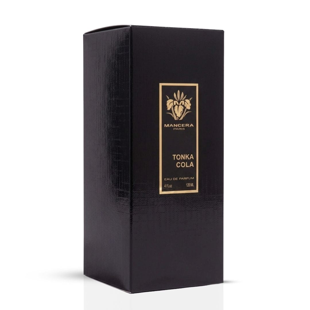 Mancera Tonka Cola Eau de Parfum spray 120ml bottle, elegant design, showcasing the fragrance for men or women.