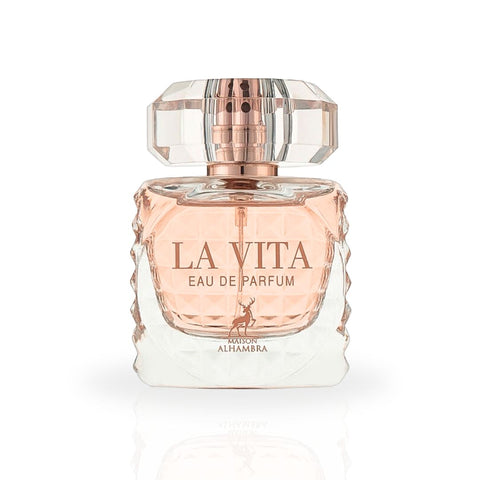 La Vita EDP Spray 100ML (3.4 OZ) by Maison Alhambra | Long Lasting, Fruity, Floral, Leathery, Luxurious Fragrance. - Intense Oud