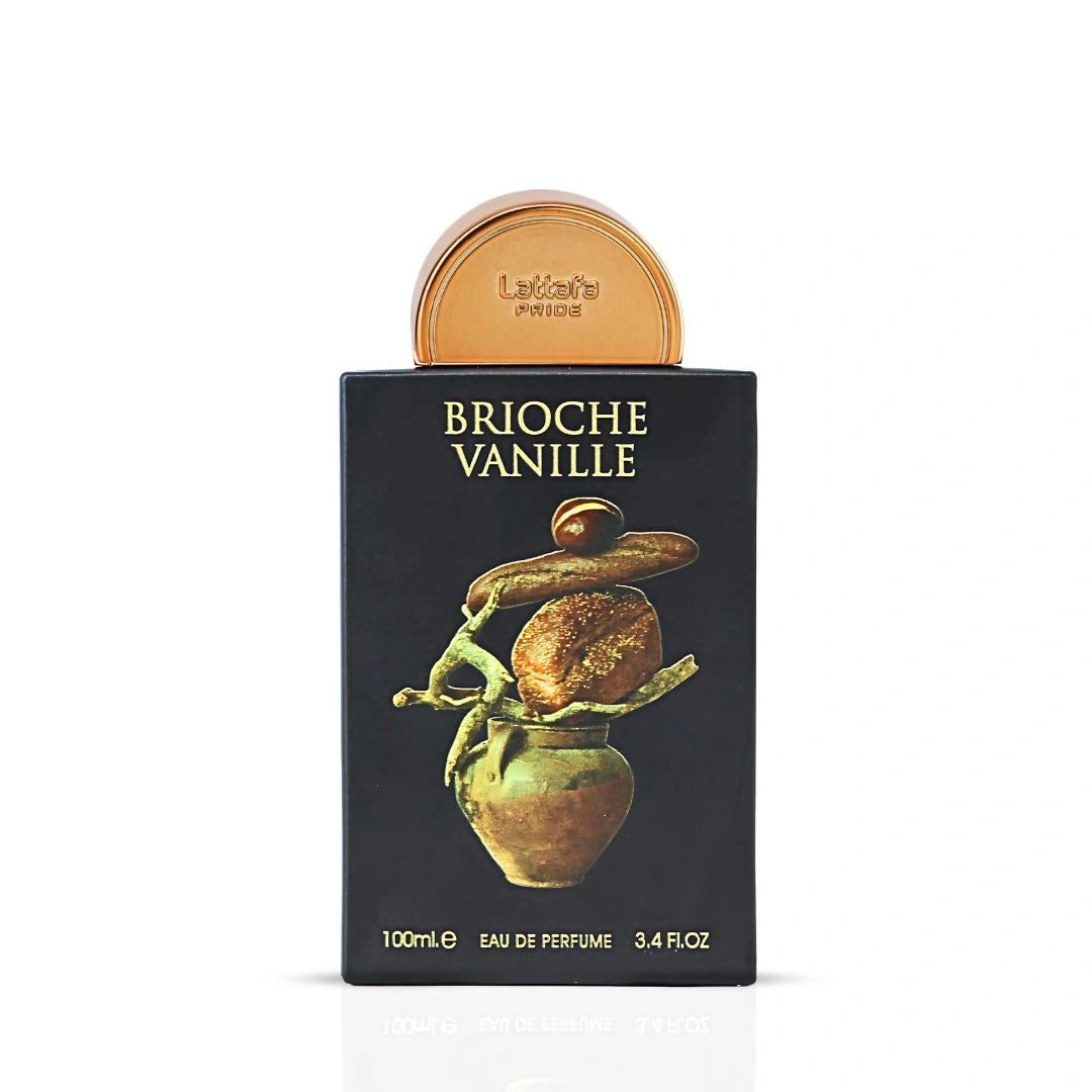 Brioche Vanille Eau de Parfum Spray 100ml (3.4 oz) by Lattafa Pride | Gourmand Warmth With A Floral-Wooded Twist - Intense Oud