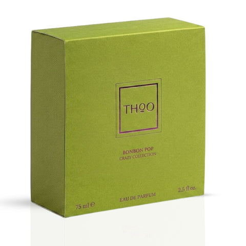 Bonbon Pop Eau de Parfum spray by THOO, 75ml bottle, featuring elegant packaging and the fragrance bottle with floral accents.