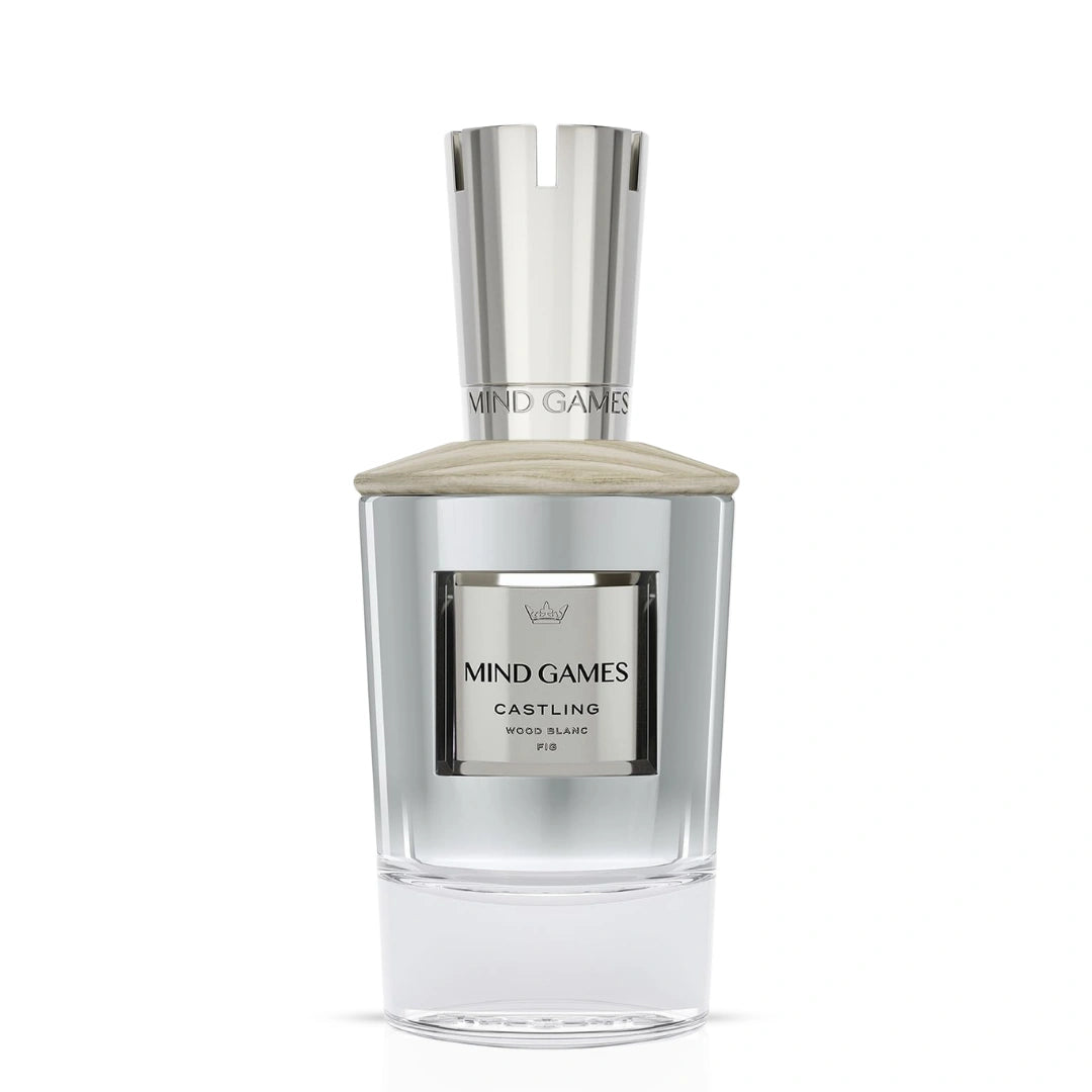 Mind Games Castling Extrait de Parfum 100ml EDP bottle with sleek design, showcasing the luxurious fragrance container.