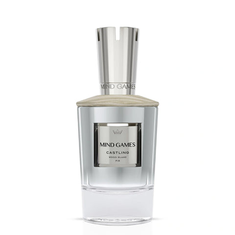 Mind Games Castling Extrait de Parfum 100ml EDP bottle with sleek design, showcasing the luxurious fragrance container.