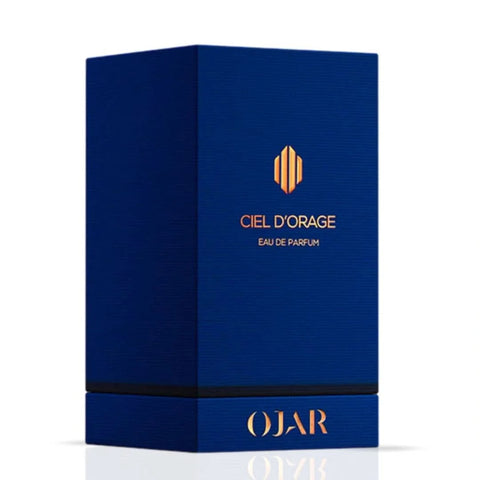 Ojar Ciel D'Orage Eau De Parfum spray bottle with sleek packaging and 100ml capacity.