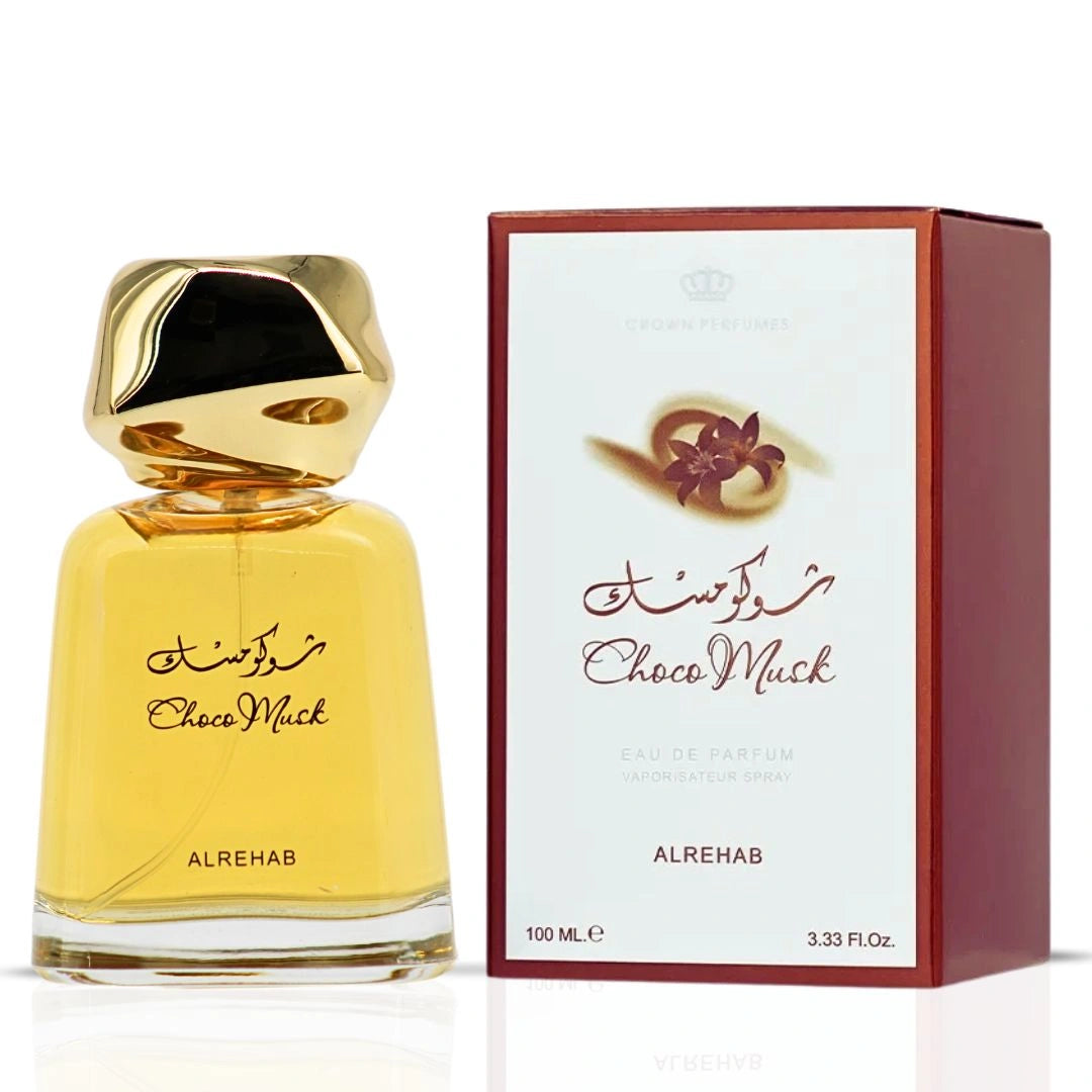 Choco Musk Eau de Parfum 100ml, 50ml & Perfume Oil CPO 6ml by Al Rehab (Bundle) - Intense Oud