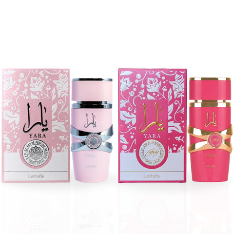 Yara & Yara Candy Eau de Parfum Sprays 100ml (3.4 oz) by Lattafa