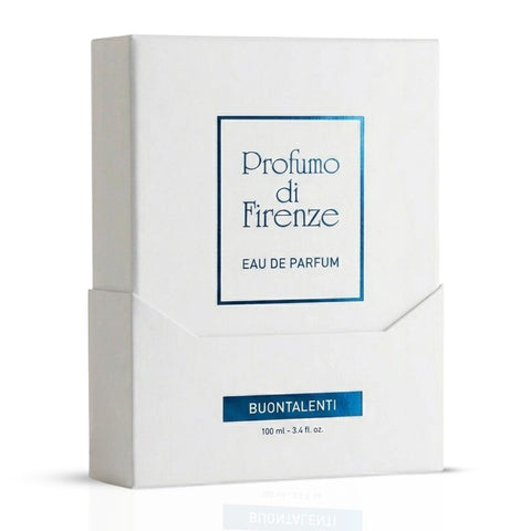 Profumo di Firenze Buontalenti Eau de Parfum spray bottle, 100ml, with elegant design and floral fragrance notes.