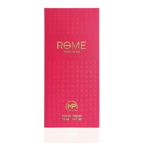 Rome Pour Femme Eau De Parfum Spray by Mast Perfume, 100ml bottle with elegant design and floral fragrance.