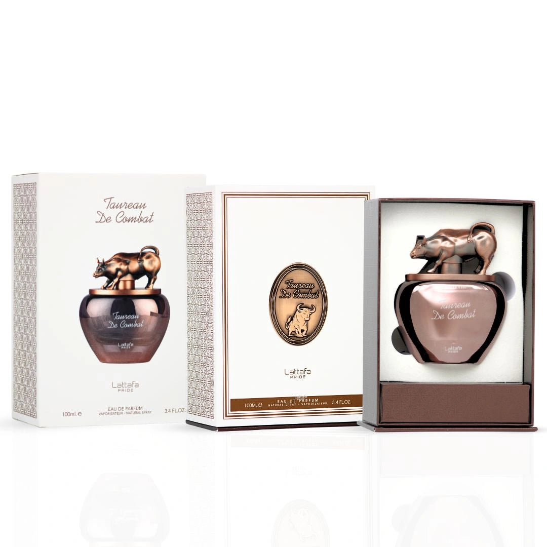 Taureau De Combat Eau de Parfum Spray 100ml (3.4 oz) by Lattafa Pride | A Bold Statement in Every Note - Intense Oud