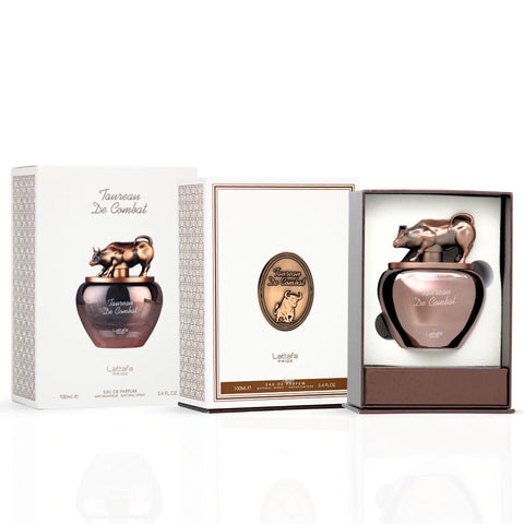 Taureau De Combat Eau de Parfum Spray 100ml (3.4 oz) by Lattafa Pride | A Bold Statement in Every Note - Intense Oud