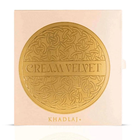 Cream Velvet Eau de Parfum spray by Khadlaj, 100ml bottle with elegant cream-colored packaging.
