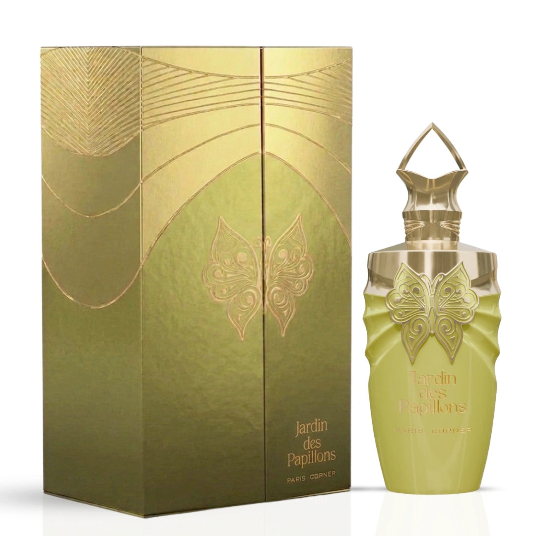 Bundle of Paris Corner Jardin des Papillons and Papillon des Vents Eau de Parfum sprays, 100ml, featuring floral and fresh scents.