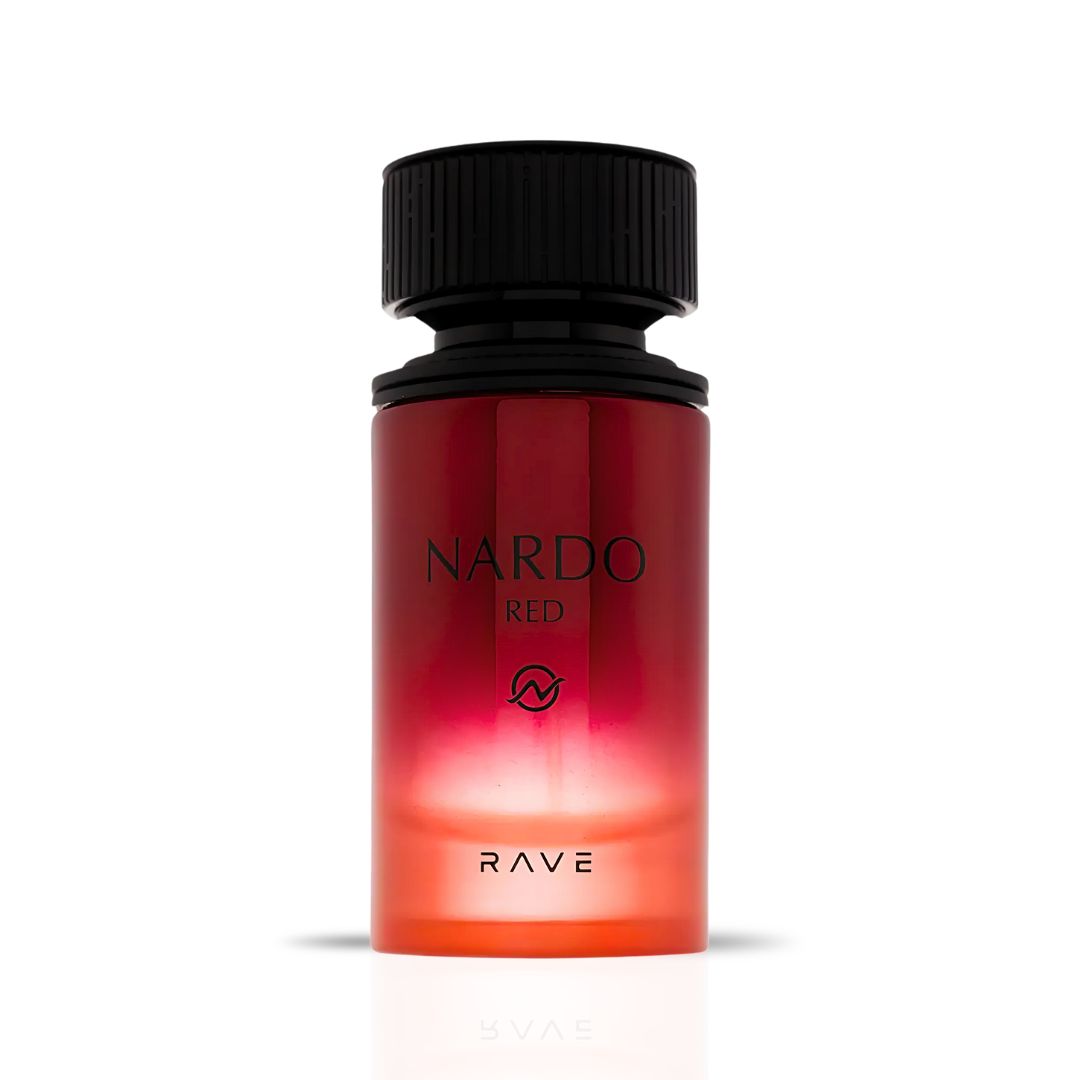 Nardo Red Eau De Parfum Spray 100 ML (3.4 OZ) by RAVE | A Versatile Blend of Aromatic Freshness, Floral Elegance & Woody Warmth.