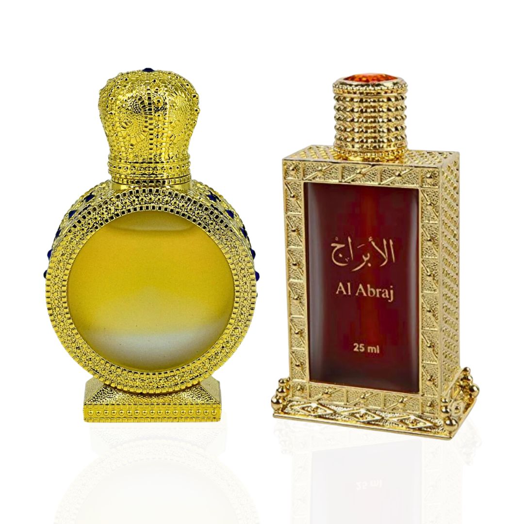 AL ABRAJ & SALSABEEL Perfume Oils CPO 25ML (0.8 OZ) By Hamidi | Exquisite Arabian Fragrances. (ULTIMATE BUNDLE) - Intense Oud