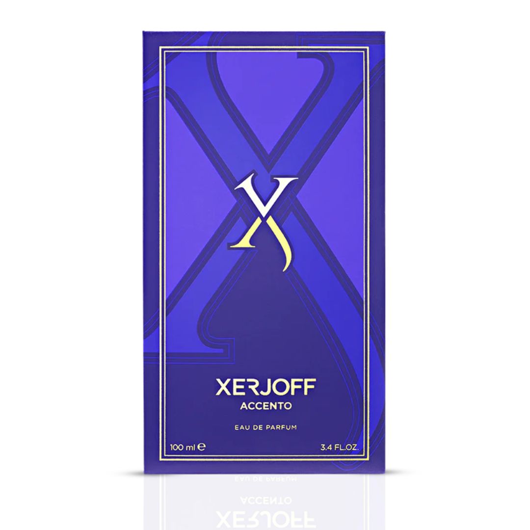 Xerjoff Accento Eau de Parfum spray 100ml bottle with elegant packaging and floral fragrance design.