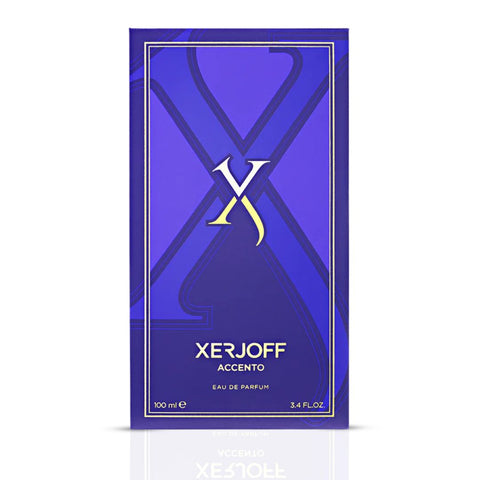 Xerjoff Accento Eau de Parfum spray 100ml bottle with elegant packaging and floral fragrance design.