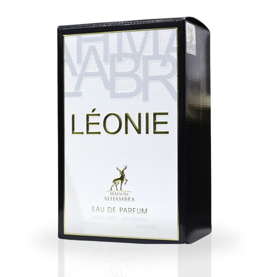 Léonie Eau De Parfum Spray 100ML (3.4 OZ) by Maison Alhambra | Long Lasting, Warm, Sensual, Enchanting Scent. - Intense Oud