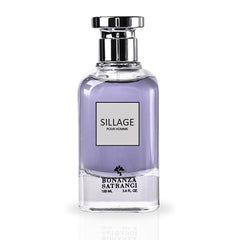 Sillage Pour Homme EDP Spray 100ML (3.4 OZ) by Bonanza Satrangi | Long Lasting, Citrusy, Floral, Musky, Woody Fragrance. - Intense Oud
