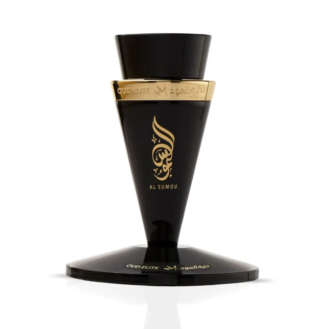 Al Sumou Eau De Parfum by Oud Elite in 80ml bottle, showcasing elegant packaging and the perfume's glass container.