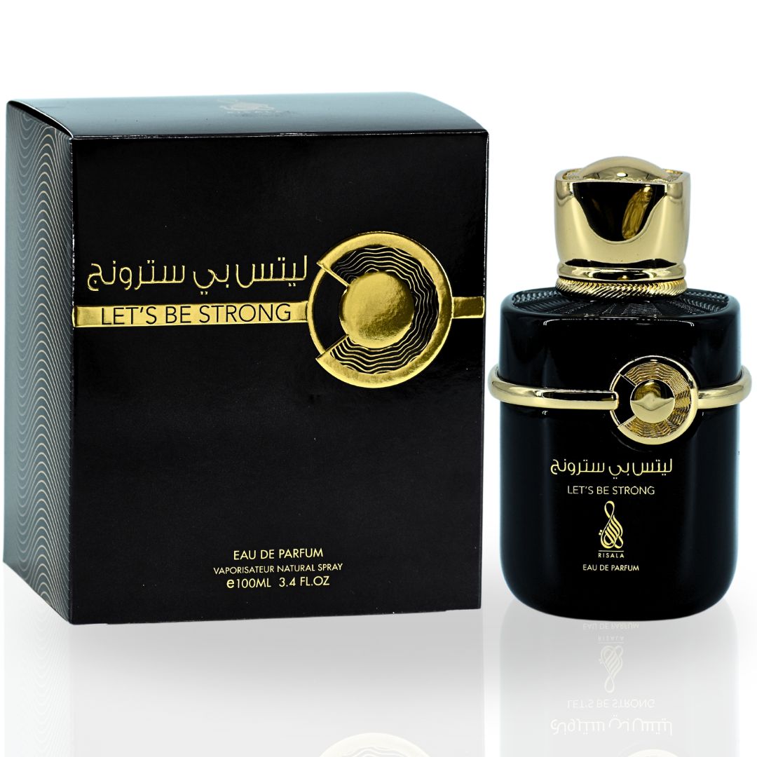 Let's Be Strong EDP Spray 100ML (3.4 OZ) By RISALA | A Long Lasting & Unique Blend Of Aromatic Woody Fragrance. - Intense Oud