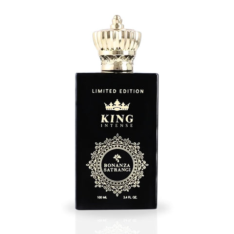 King Intense EDP Spray 100ML (3.4 OZ) by Bonanza Satrangi | Long Lasting, Refreshing, Warm, Exquisite Vanilla Fragrance. - Intense Oud