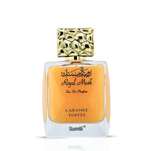 Royal Musk Caramel Toffee EDP 100ML (3.4 OZ) By SURRATI, Exotic Fragrances For Men & Women. - Intense Oud