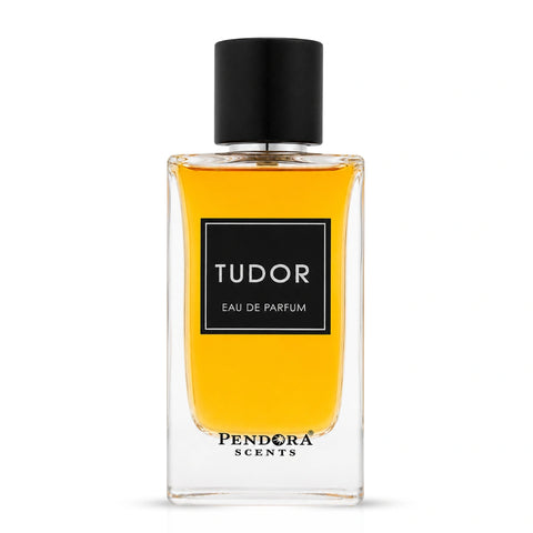 Paris Corner Pendora Scents Tudor Eau de Parfum spray bottle, 100ml, with elegant packaging and classic design.
