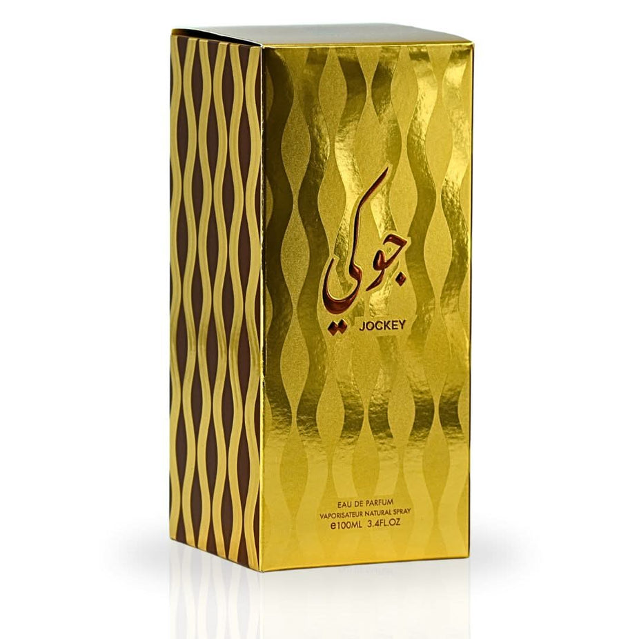 RISALA Jockey EDP Eau De Parfum 100ML spray bottle, elegant fragrance evoking charm and sophistication.