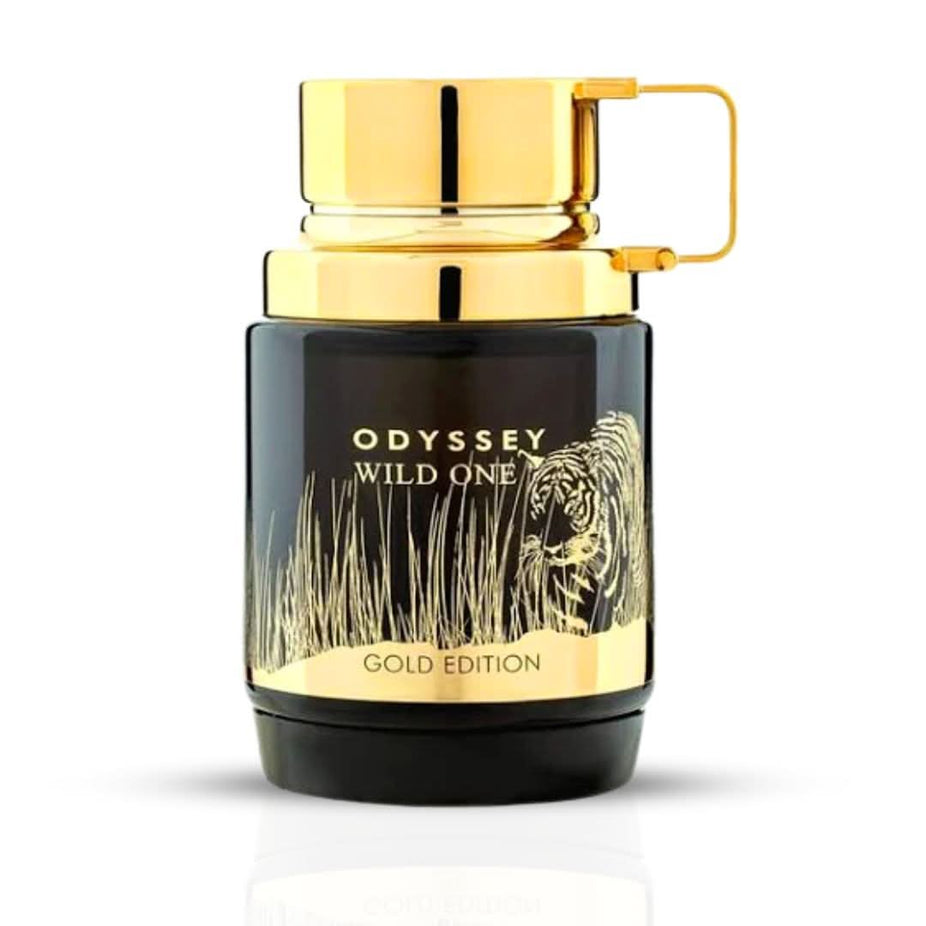 Odyssey Wild One Pour Homme Eau de Parfum spray by Armaf, 60ml bottle with sleek packaging and branding visible.