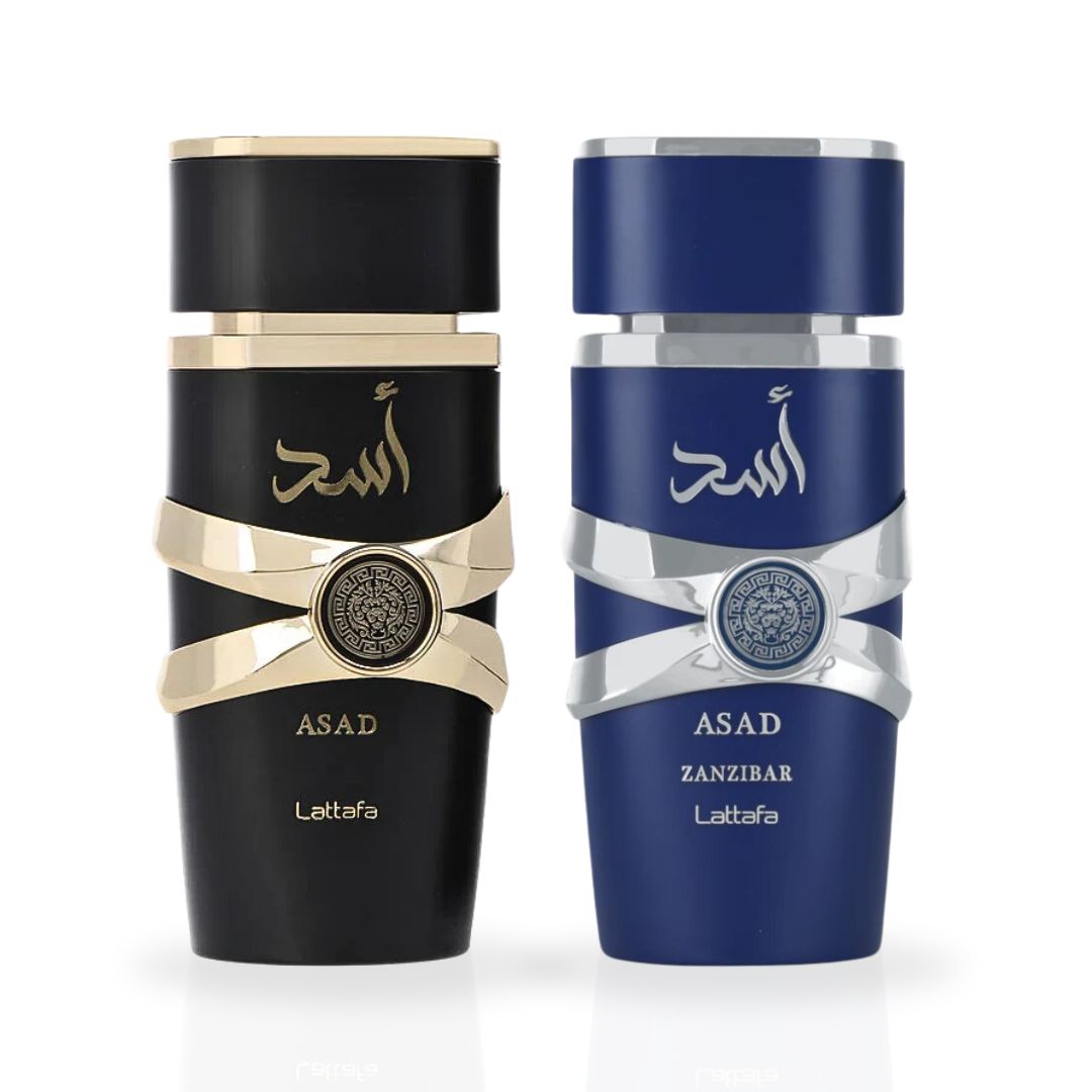 Asad & Asad Zanzibar EDP Sprays 100ML (3.4 OZ) By Lattafa | Long Lasting, Luxurious Scents. (SIGNATURE BUNDLE) - Intense Oud