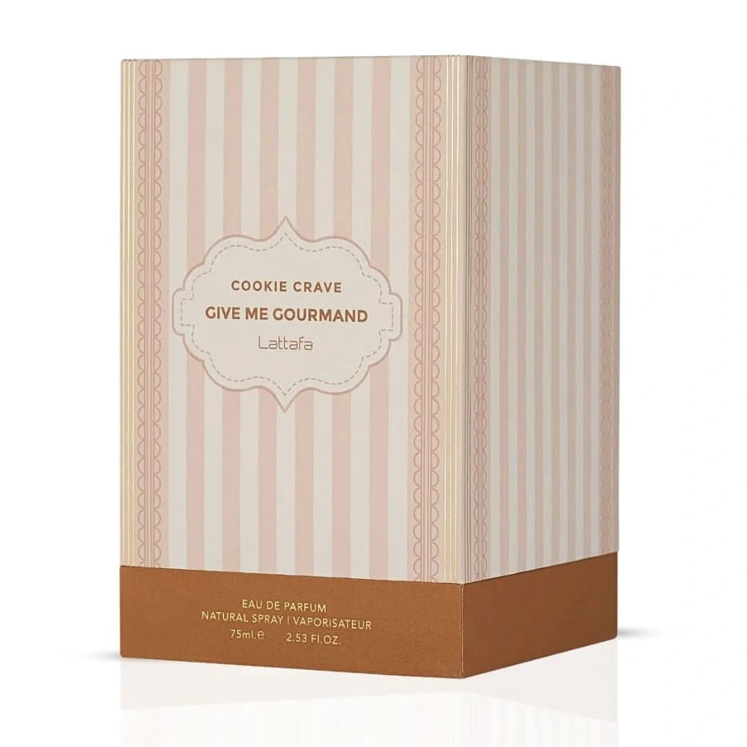 Cookie Crave Eau de Parfum Spray 75ml (2.5 oz) by Lattafa - Intense Oud
