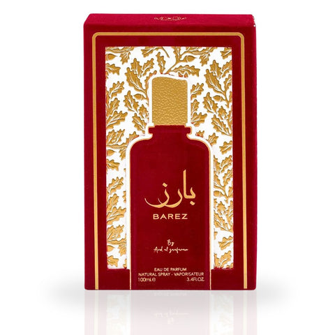 Barez EDP Spray 100ML (3.4 OZ) By Ard Al Zaafaran | Long Lasting, Luxurious, Refreshing, Citrusy Scent. - Intense Oud