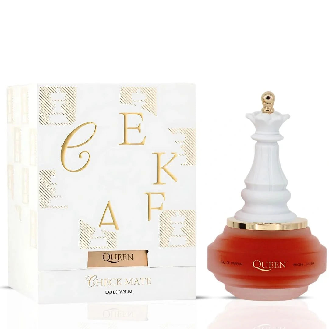 King Check Mate & Queen Check Mate Eau de Parfum Sprays 100ml (3.4 oz) by Armaf | Checkmate - A Fragrance Duel of Opulence (Bundle) - Intense Oud