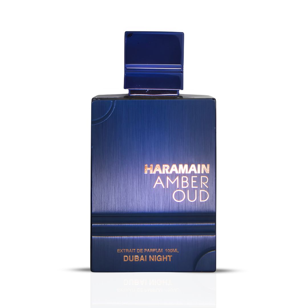 Amber Oud Dubai Night Extrait De Parfum Spray 100ML (3.4 OZ) By Al Haramain | A Luxurious Blend Of Spicy Saffron, Rich Agarwood & Amber, Balanced With floral & Woody Notes For A Captivating Scent. - Intense Oud