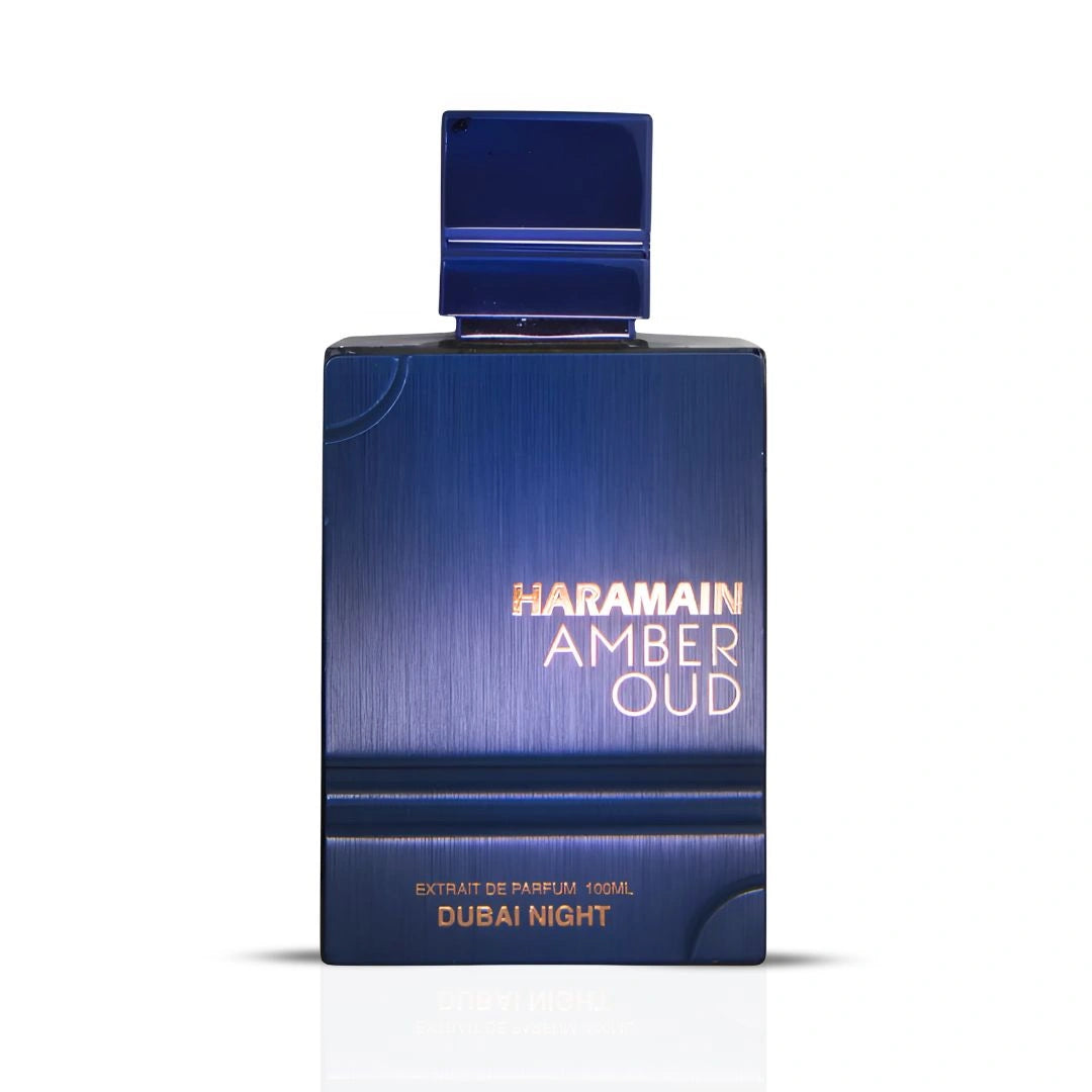 Amber Oud Dubai Night Extrait De Parfum Spray 100ML (3.4 OZ) By Al Haramain (Velvet Pouch) - Intense Oud