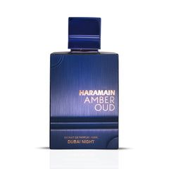 Amber Oud Dubai Night Extrait De Parfum Spray 100ML (3.4 OZ) By Al Haramain | A Luxurious Blend Of Spicy Saffron, Rich Agarwood & Amber, Balanced With floral & Woody Notes For A Captivating Scent. - Intense Oud