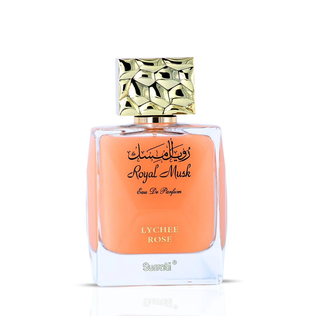 Royal Musk Lychee Rose EDP 100ML (3.4 OZ) by SURRATI, Exotic Fragrances for Men & Women. - Intense Oud