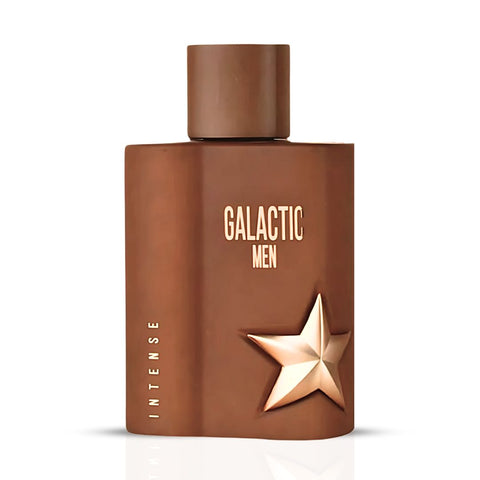 Galactic Men Intense Eau De Parfum Spray 100ML (3.4 OZ) by Maison Alhambra | A Cozy, Sweet & Smoky Blend with Rich Vanilla, Cacao & Resinous Warmth. - Intense Oud