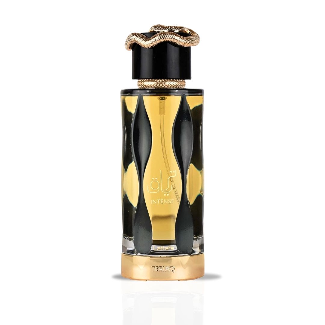 Teriaq Intense Eau De Parfum Spray 100ML (3.4 OZ) By Lattafa. (VELVET POUCH) - Intense Oud
