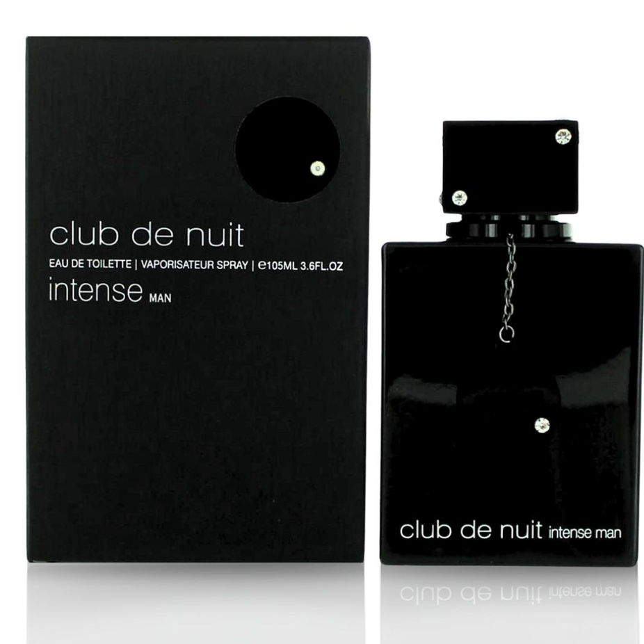 Bundle of Armaf Club De Nuit Intense for Men 105ml and Club de Nuit Bling Eau de Parfum Spray 75ml, featuring two fragrance bottles.