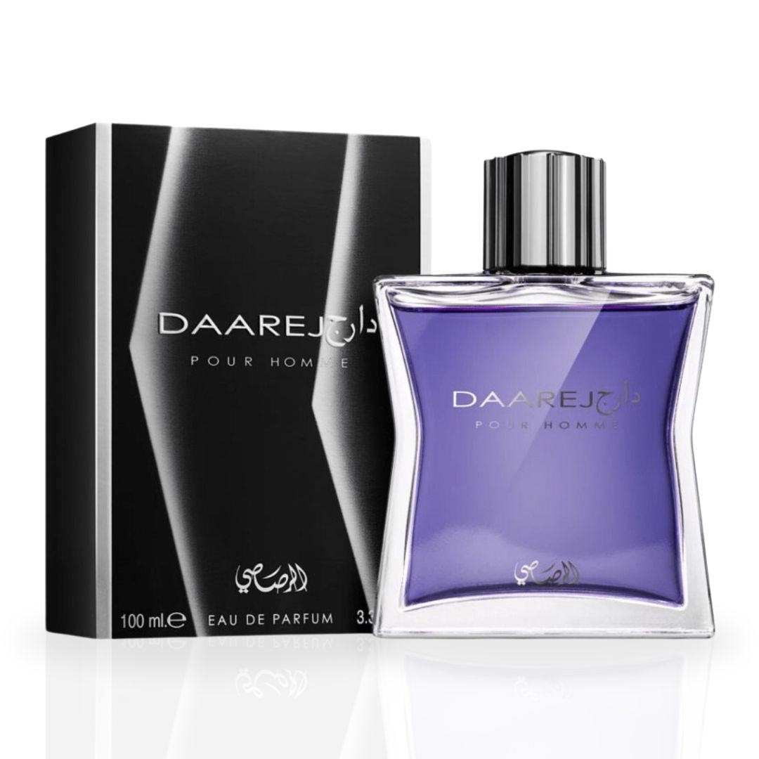 Daarej Pour Homme EDP Spray 100 ML (3.4 OZ) by Rasasi | Perfume for Every Occasion (PACK OF 3) - Intense Oud