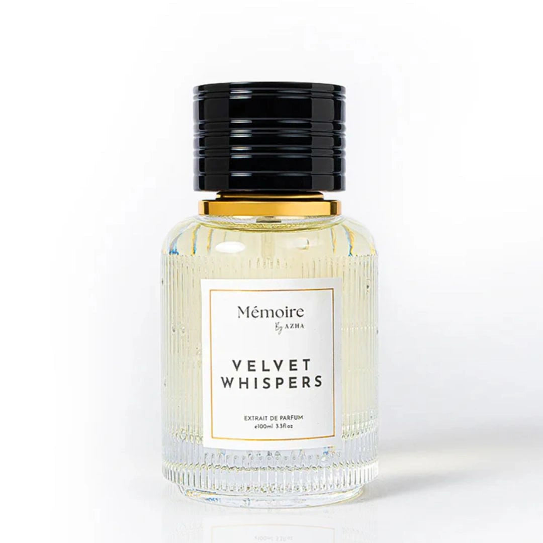Velvet Whispers Extrait de Parfum Spray 100ml (3.3 Oz) - Memoire Collection by Azha | Soft, Sensual & Unforgettable - Intense Oud
