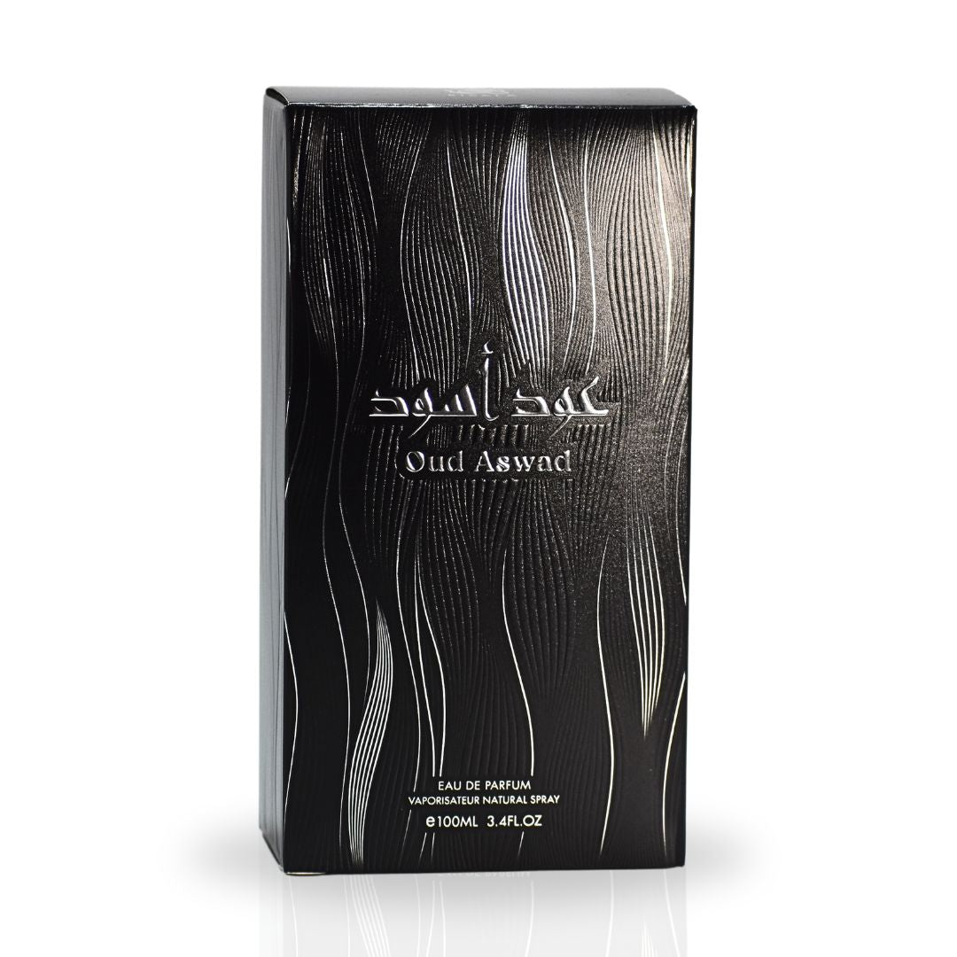Oud Aswad EDP Spray 100ML (3.4 OZ) By RISALA | An Opulent Blend Of Luxurious, Spicy, Woody & Floral Fragrance. - Intense Oud
