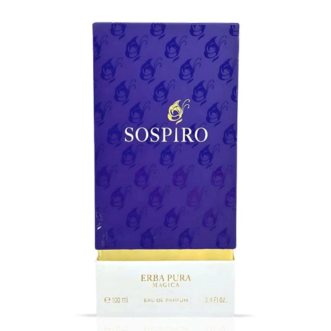 Sospiro Erba Pura Magica Eau De Parfum 100ml bottle with elegant packaging and floral fragrance notes.