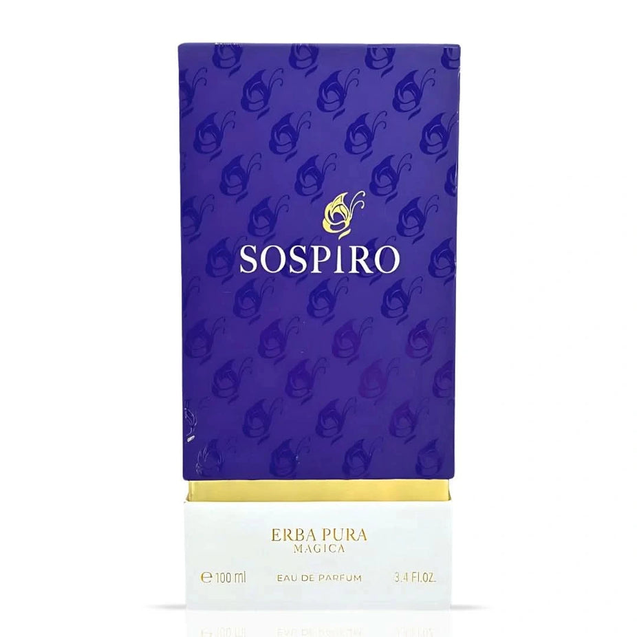 Sospiro Erba Pura Magica Eau De Parfum 100ml bottle with elegant packaging and floral and citrus notes.